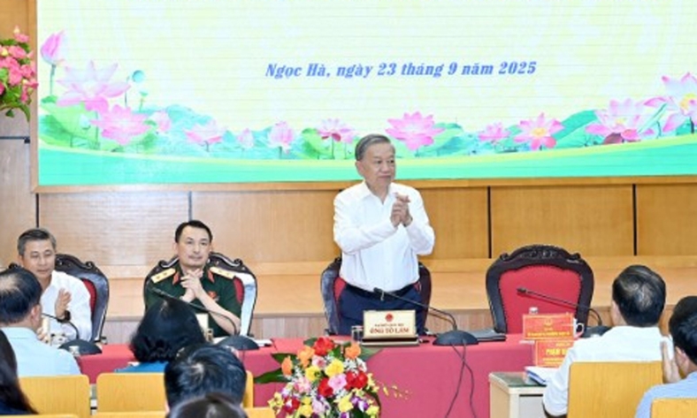 Tổng Bí thư Tô Lâm tiếp xúc cử tri trước Kỳ họp thứ 10, Quốc hội Khóa XV